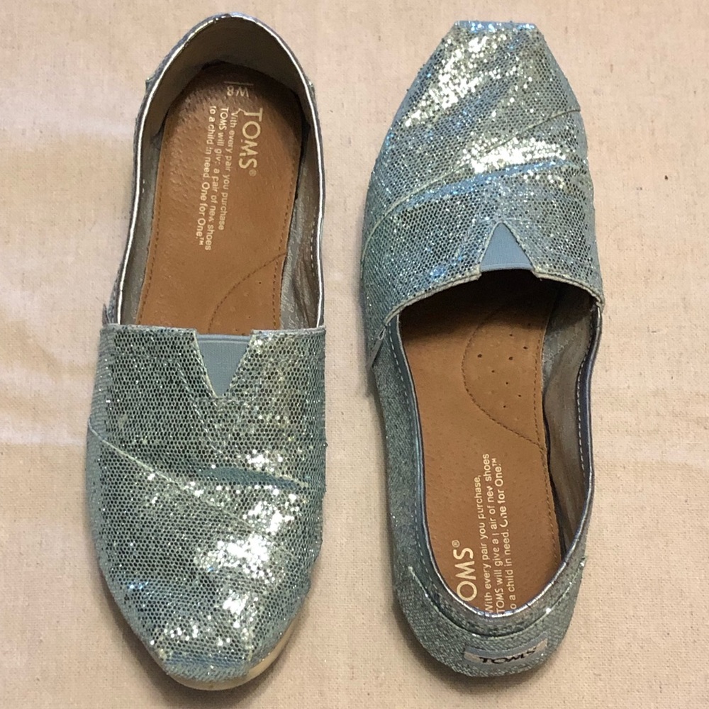 Toms Classic Something Blue Glitter shoes-Pre❤️’d